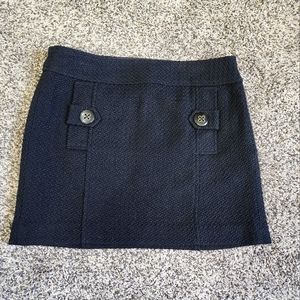 Banana Republic Factory Black Wool Blend Mini Skirt Size 6